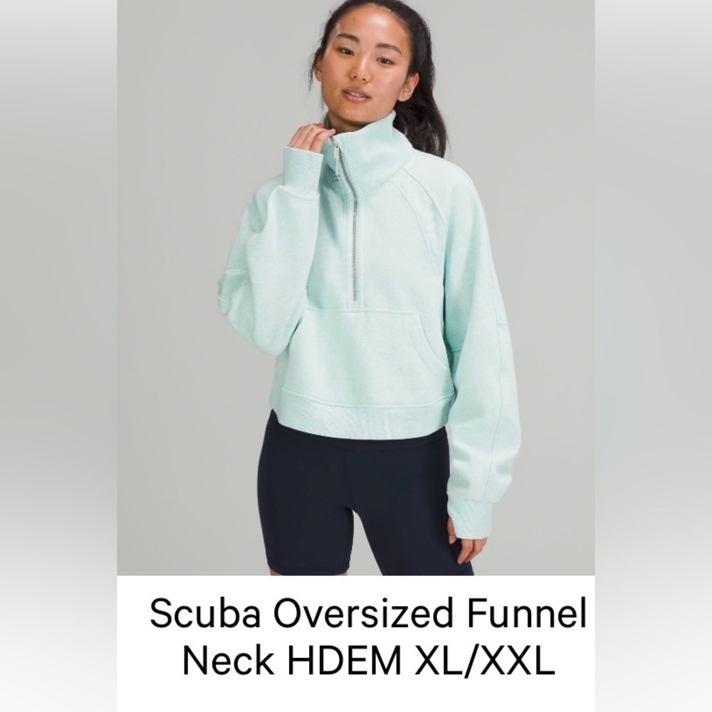 Lululemon funnel neck Scuba